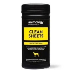 Animology Clean Sheets -puhdistuspyyhkeet 80 kpl 20 x 27 cm