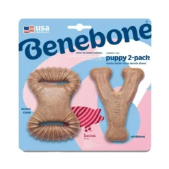 Benebone Puppy 2 kpl - Dental Chew/Wishbone Bacon Tiny