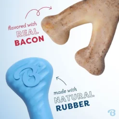Benebone Puppy Rubber Bones Bacon Tiny 2 kpl