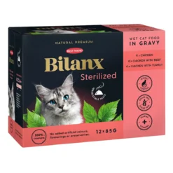 Bilanx Sterilized Chicken, Beef & Turkey 12 x 85 g