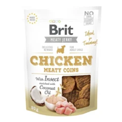Brit Care Jerky Meaty Coins kana ja hyönteiset