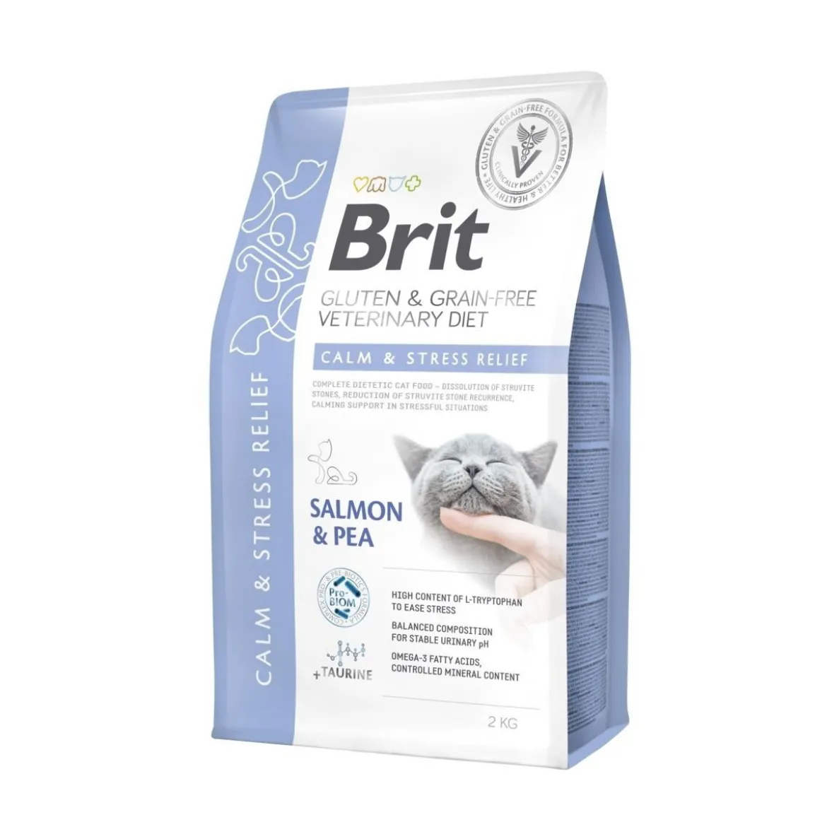 Brit Veterinary Diet Cat Grain Free Calm & Stress Relief Salmon & Pea