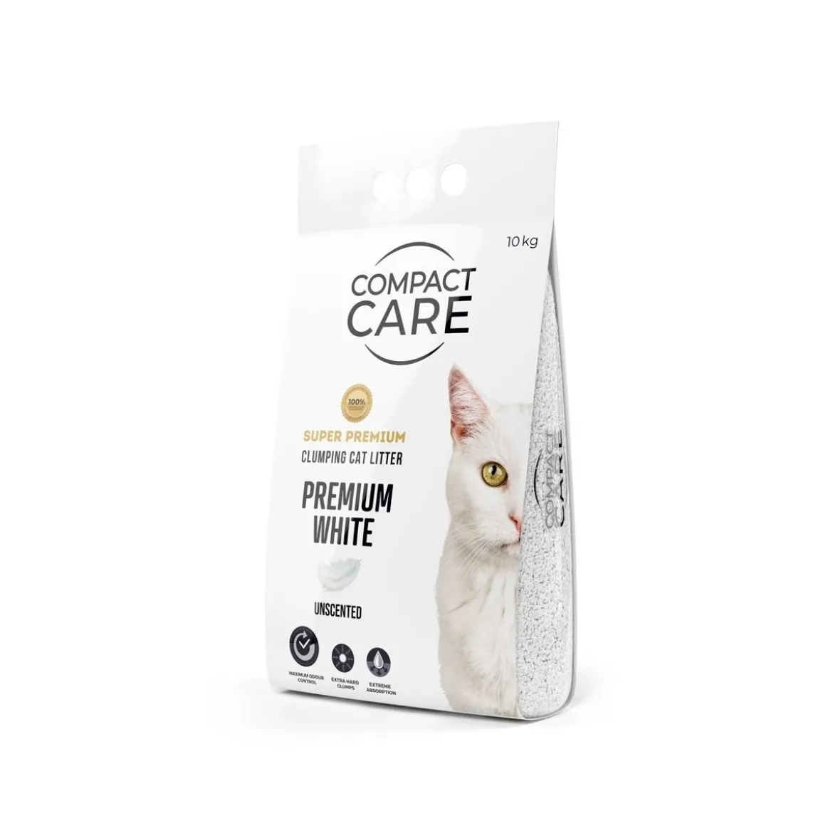 Compact Care Premium White Unscented 4 x 10kg