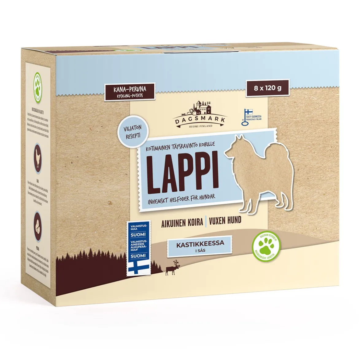 Dagsmark Lappi kana-peruna 8 x 120g