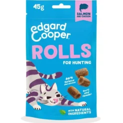 Edgard&Cooper Soft Rolls kissanherkku lohi-kana 45 g