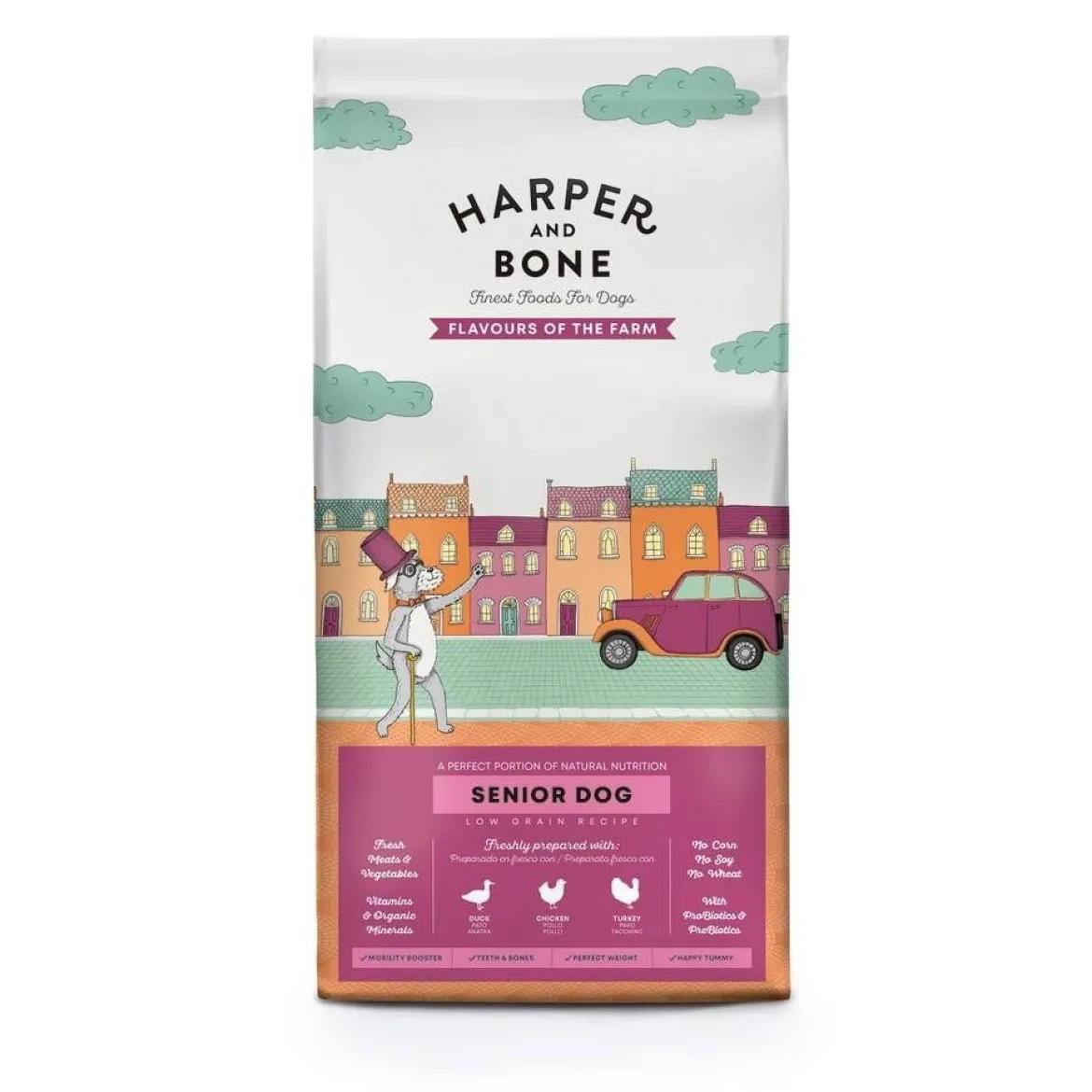 Harper & Bone Dog Senior/Light Flavours Farm