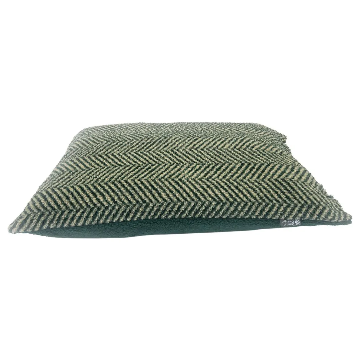 Koiran peti Danish design Herringbone vihreä