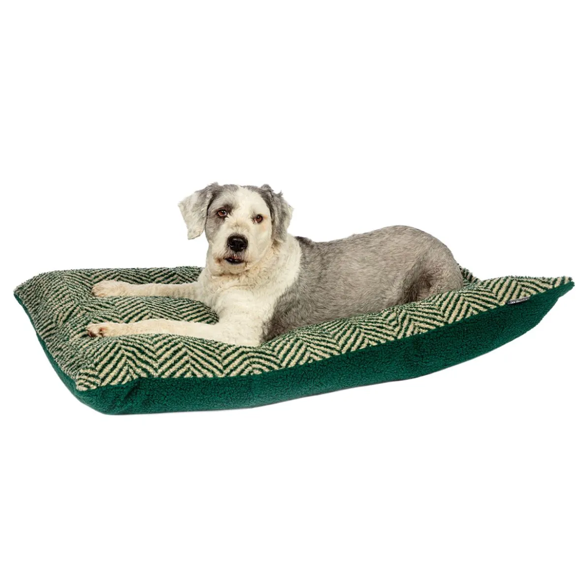 Koiran peti Danish design Herringbone vihreä