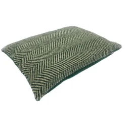 Koiran peti Danish design Herringbone vihreä