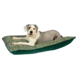 Koiran peti Danish design Herringbone vihreä
