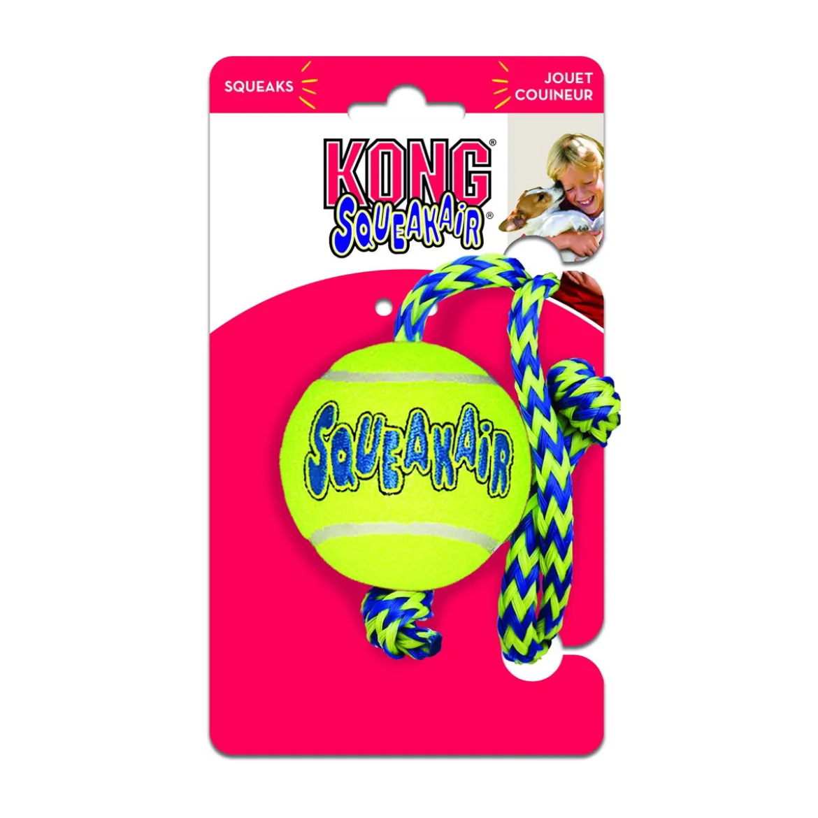KONG Airdog Squaker Ball narulla, 6 cm