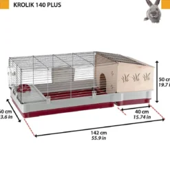 Marsun/kanin häkki Ferplast Krolik 140 Plus