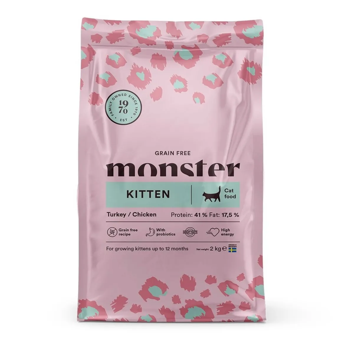 Monster Cat Grain Free Kitten Kalkkuna & Kana
