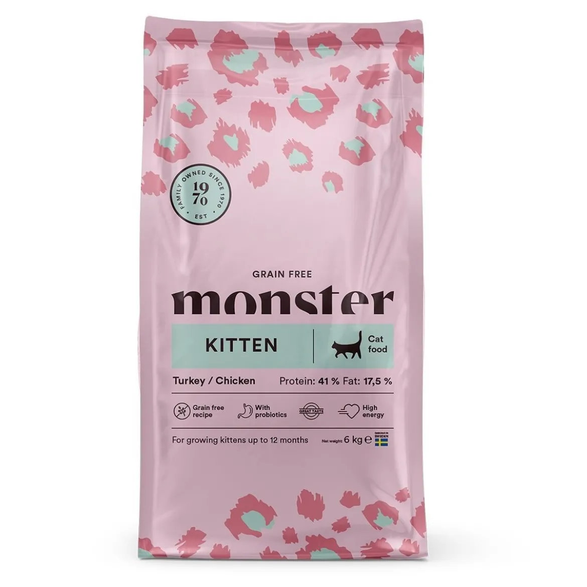 Monster Cat Grain Free Kitten Kalkkuna & Kana