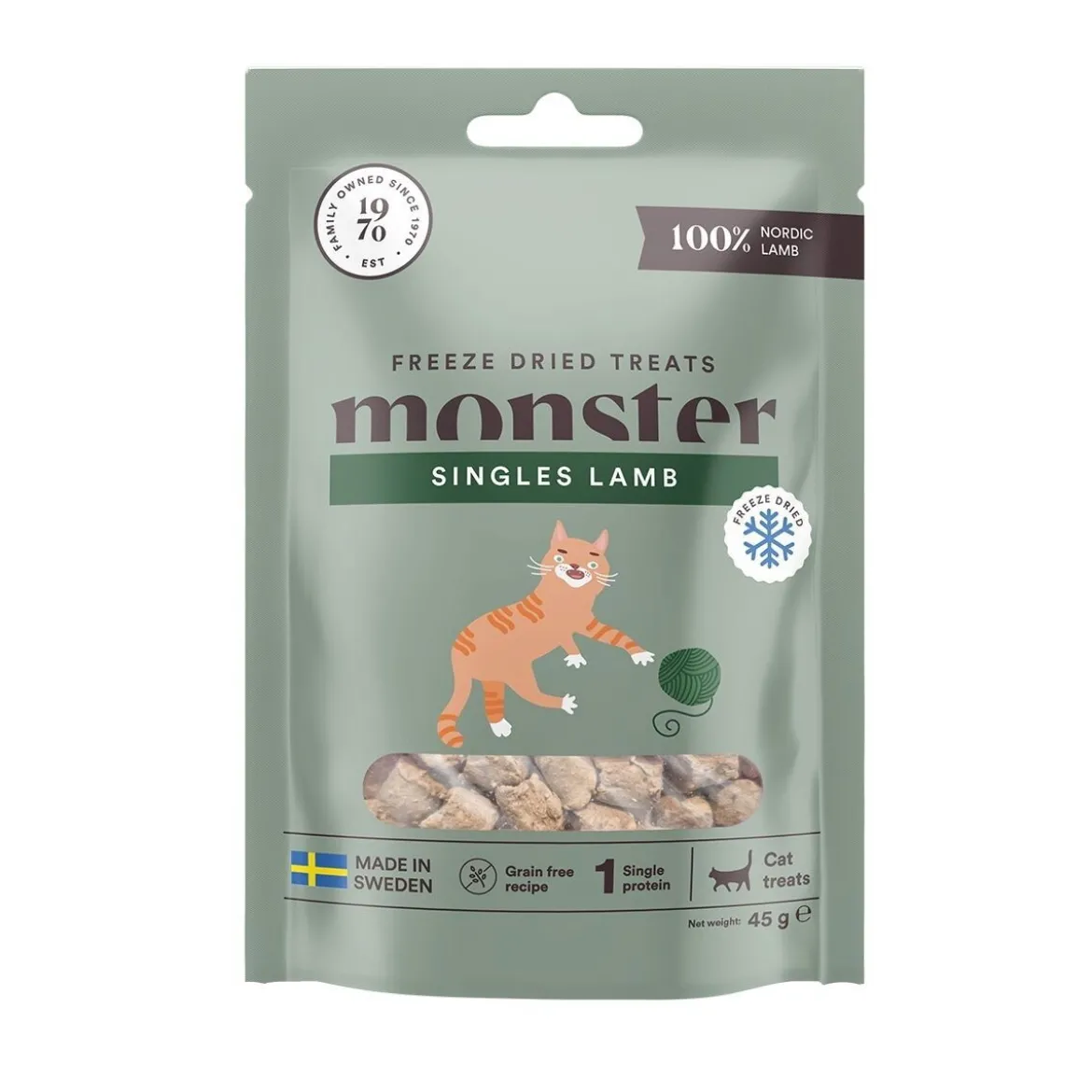 Monster Cat Treats Freeze dried, lammas