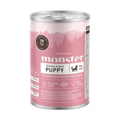 Monster Dog Puppy Kana ja Naudanliha 400g