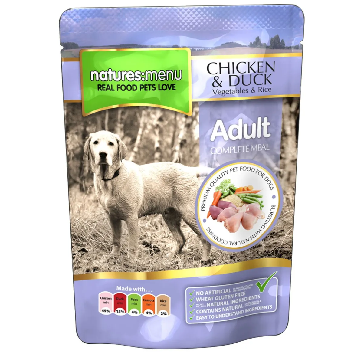 Natures:Menu Dog Kana & Ankka 300g