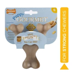 Nylabone Puppy Gourmet wishbone, maapähkinävoi S