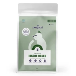 Petgood hyönteispohjainen premiumruoka aikuiselle kissalle