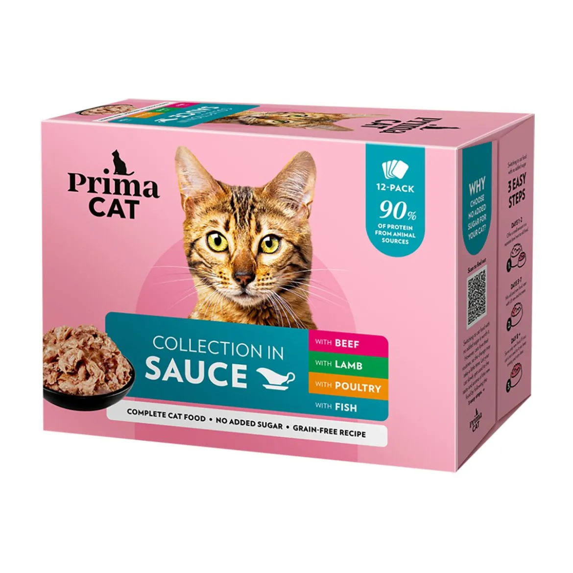 PrimaCat Classic Multipack kastikkeessa 12 x 85 g