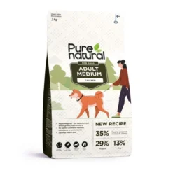 Purenatural Dog Adult Medium Chicken 2 x 12 kg, vain verkosta