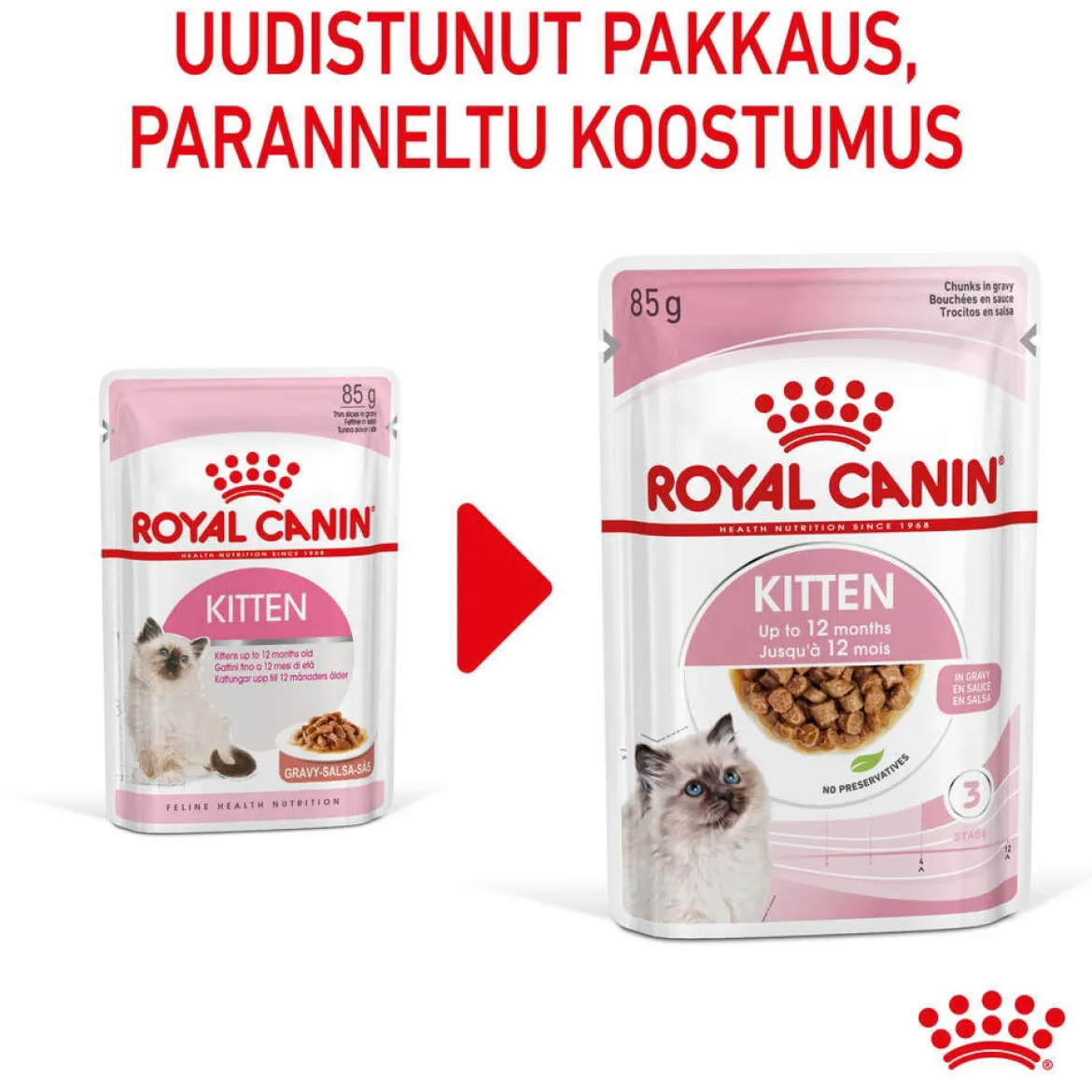 Royal Canin Kitten Gravy 85g, 48-pack