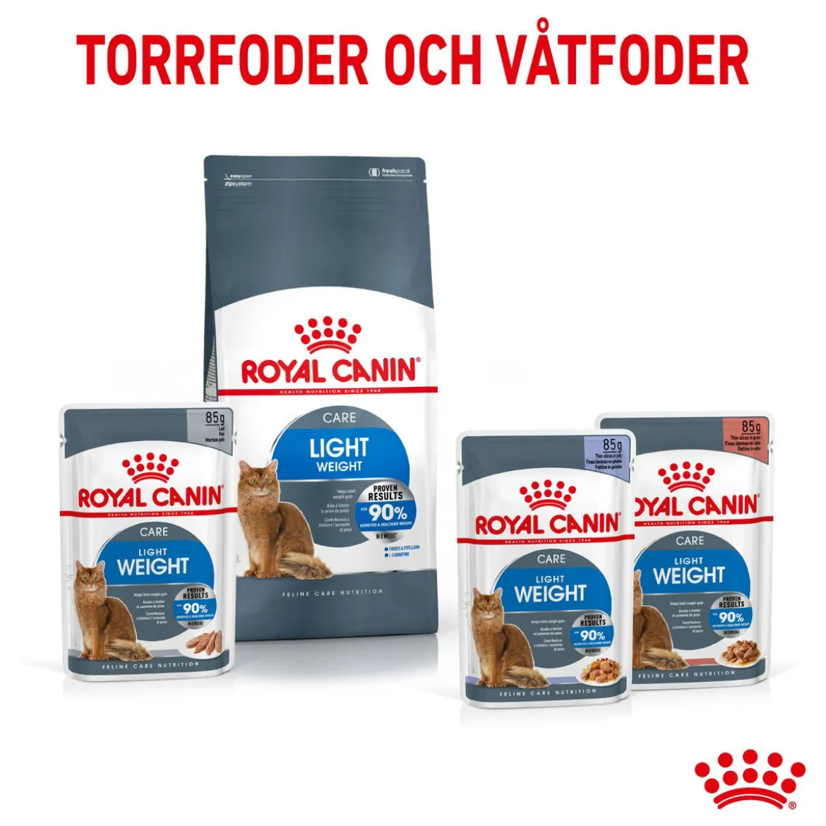 Royal Canin Ultra Light Jelly 85g, 48-pack