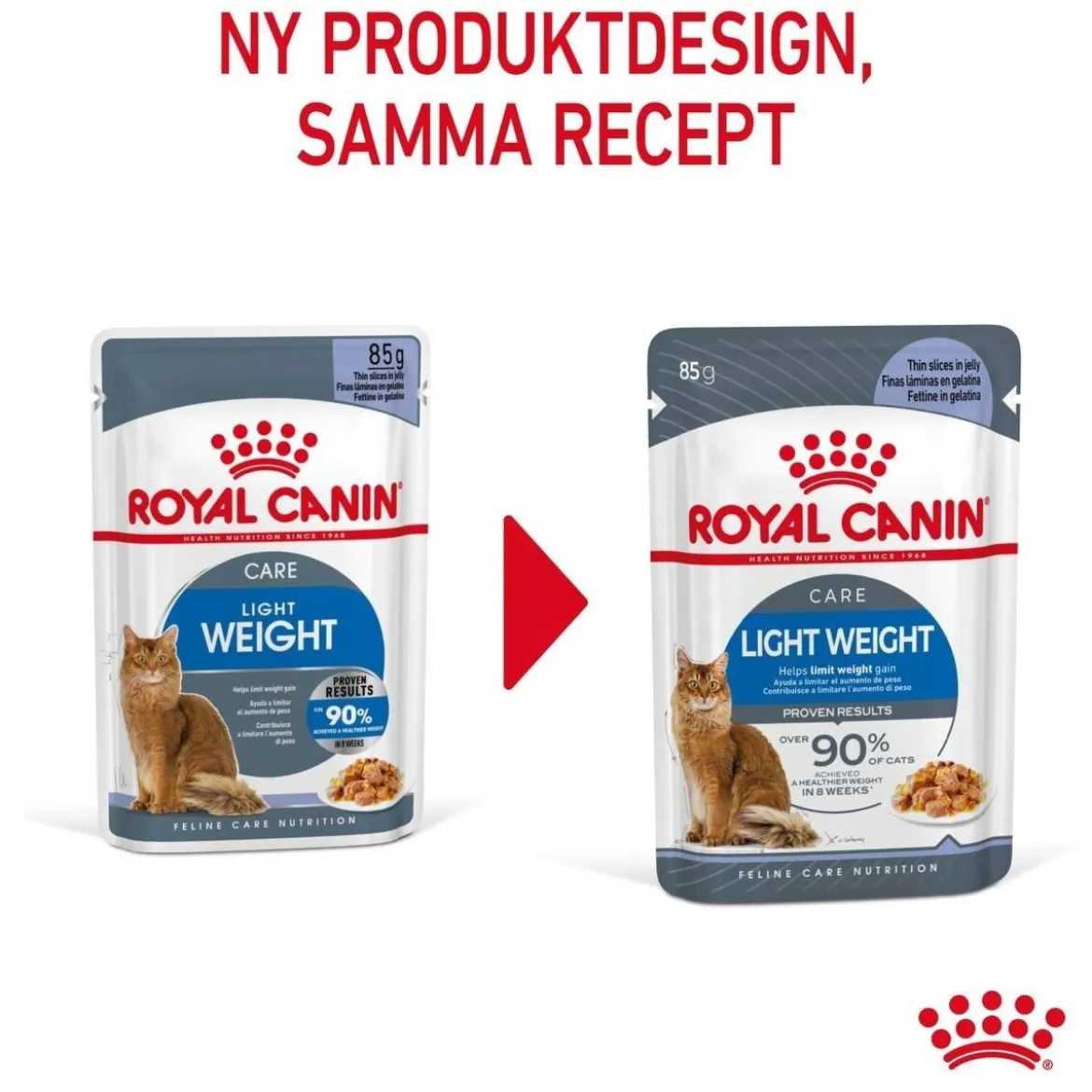 Royal Canin Ultra Light Jelly 85g, 48-pack