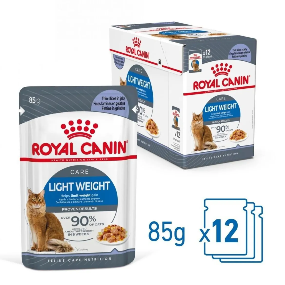 Royal Canin Ultra Light Jelly 85g, 48-pack