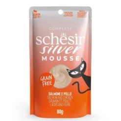 Schesir Silver Mousse lohi & kana 80 g