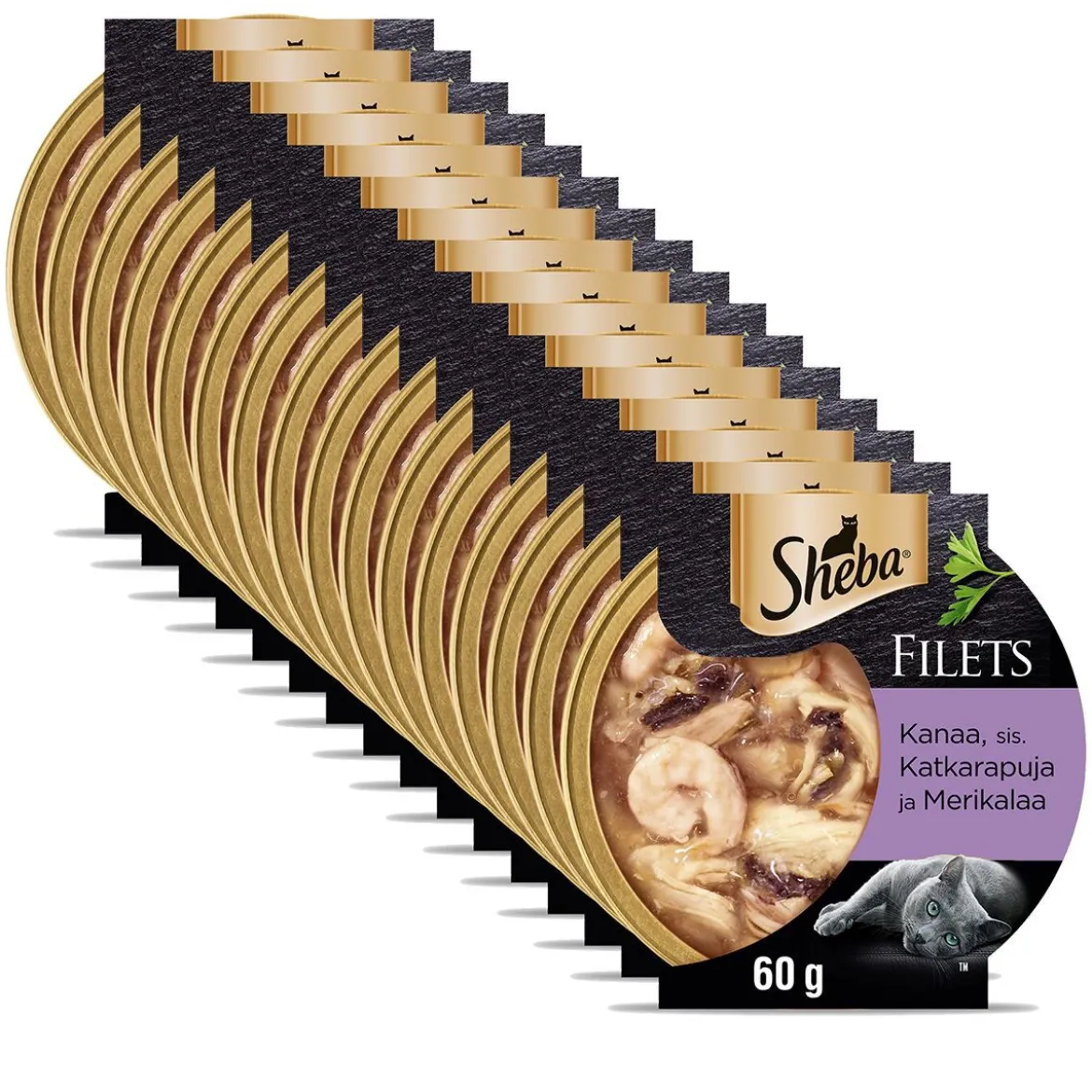 Sheba kana, katkarapu & kala kastikkeessa 60g