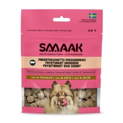 SMAAK Pakastekuivattu possuherkku koiralle 45g