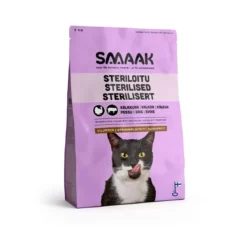 SMAAK viljaton steriloidun kissan ruoka, kalkkuna-possu
